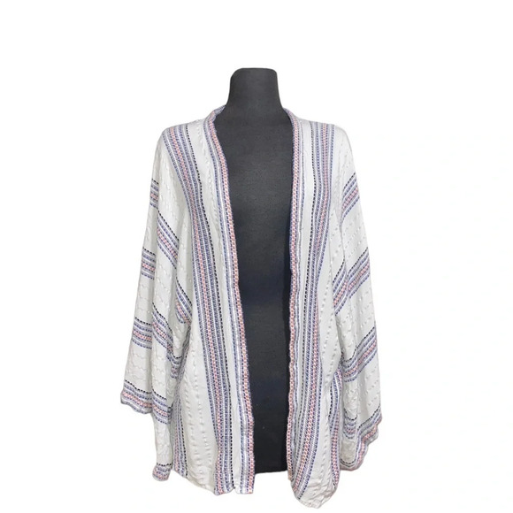 Sim & Sam  Bohemian Open Front Kimono Cardigan L/ XL - Picture 1 of 6